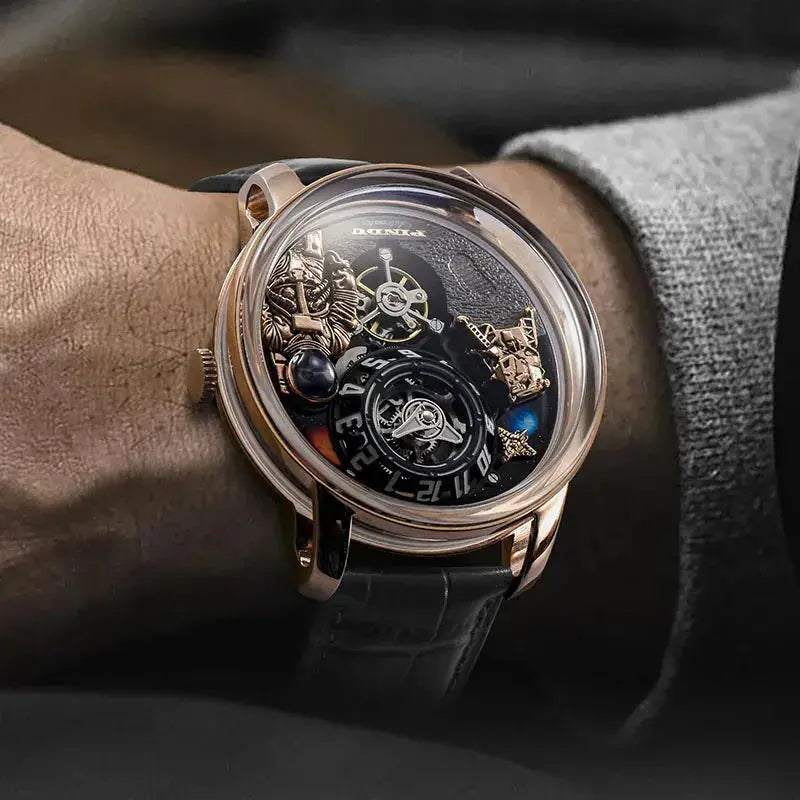 Space Series Unique Design Three-dimensional Dial Mechanical Watch - Inspirational Watches