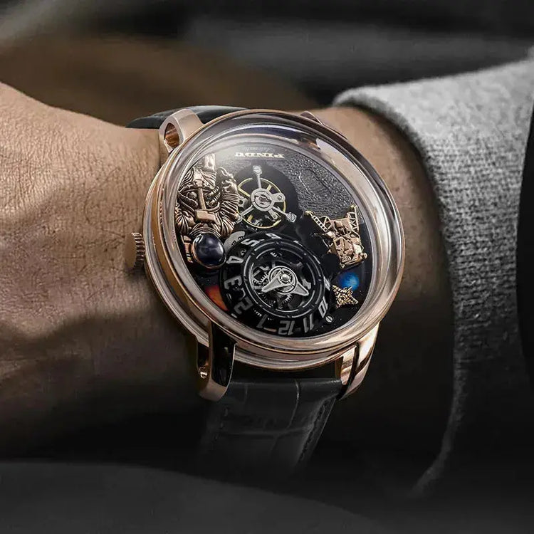 Space Series Unique Design Three-dimensional Dial Mechanical Watch - Inspirational Watches