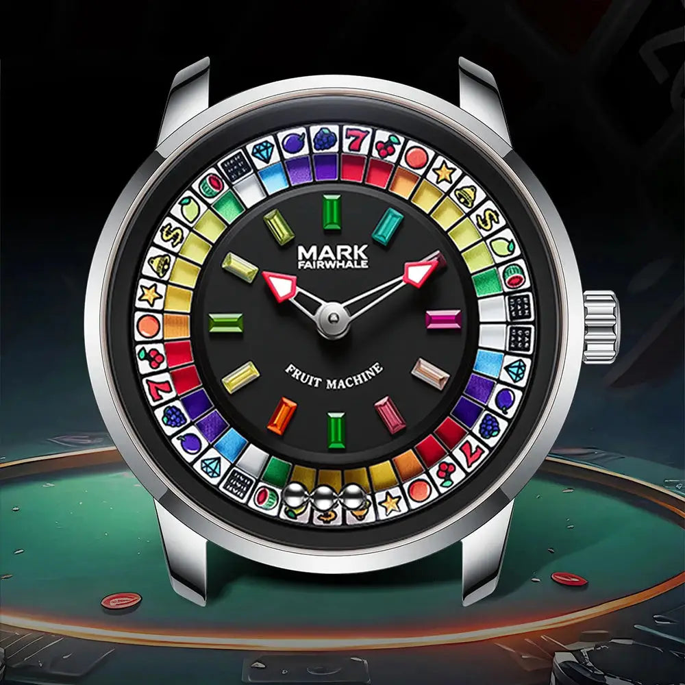 Mark Fairwhale New Quartz Watch For Men Fruit Rotating Dial Wristwatch Luxury Waterproof  Clock Man Fashion Watch 2026 Top Brand Inspirational Watches