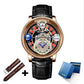 Relogio PINDU Fixed Roulette Watch Latest Design Quartz Watch Men Waterproof Leather Man Wristwatch Upgraded Version Inspirational Watches