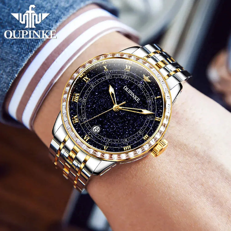 Original Automatic Watch for Men Luxury Japanese Diamond Luminous Inspirational Watches