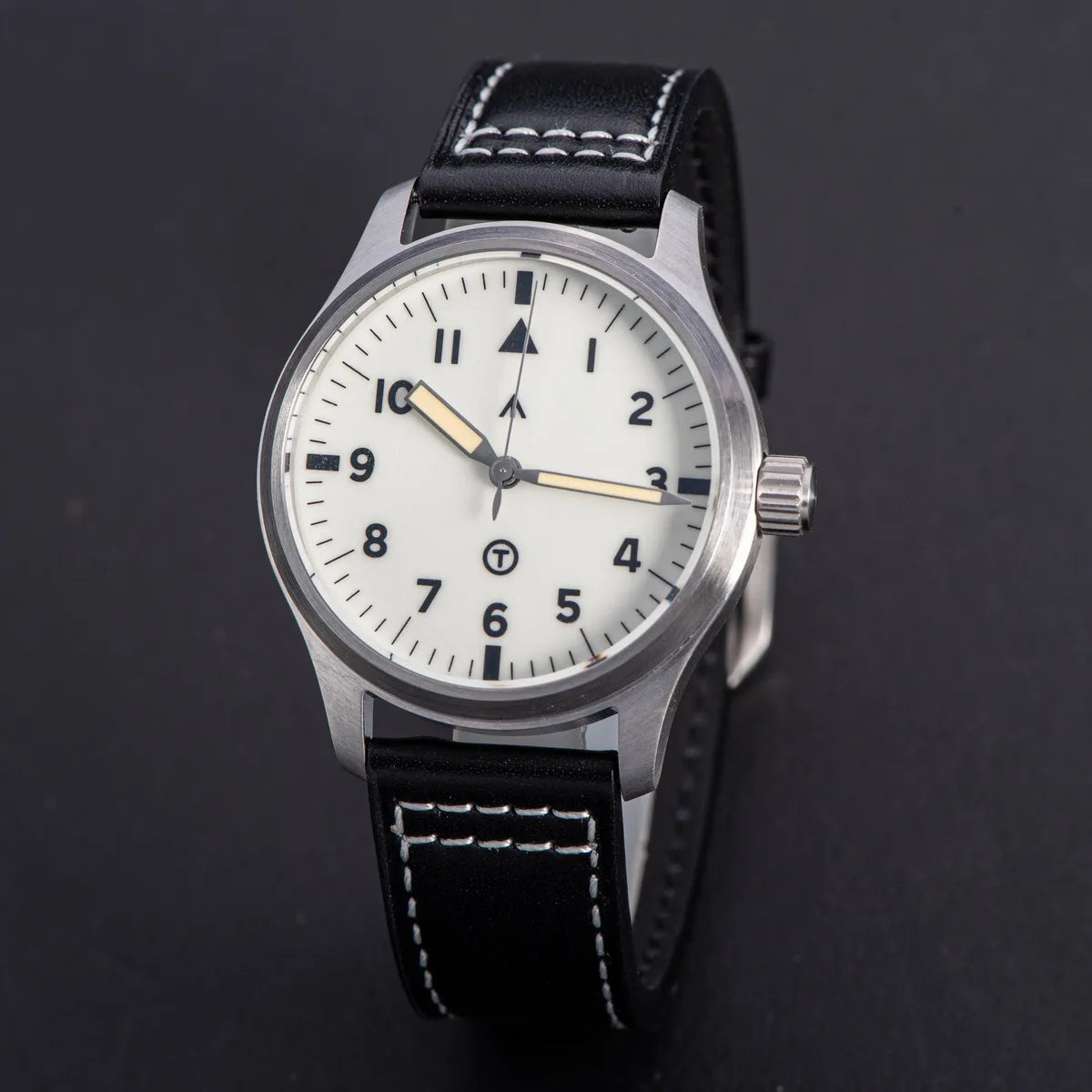 SEESTERN Watch Automatic Mechanical Wristwatches NH35 Movement Military Full Luminous Sapphire Crystal Waterproof Army Air Force Inspirational Watches