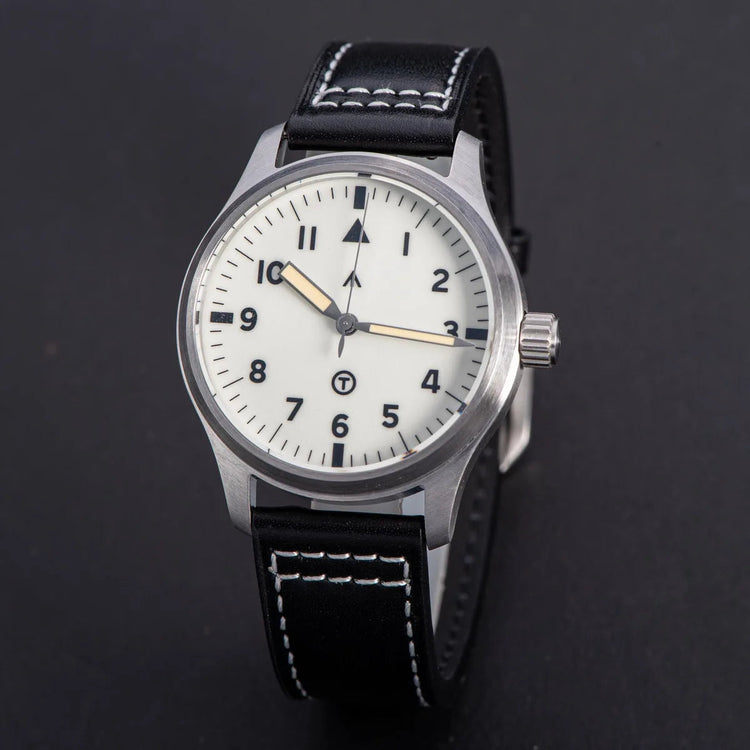 SEESTERN Watch Automatic Mechanical Wristwatches NH35 Movement Military Full Luminous Sapphire Crystal Waterproof Army Air Force Inspirational Watches