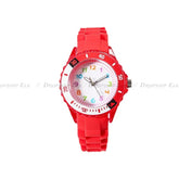 Analog Kids Watch Silicone Band Colorful Number Inspirational Watches