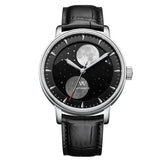 WM Watch Automatic Mechanical Watches Men Lunar Moon Phase Sapphire Waterproof Man Luminous Twin Moons Welly Merck Watch WM142 Inspirational Watches