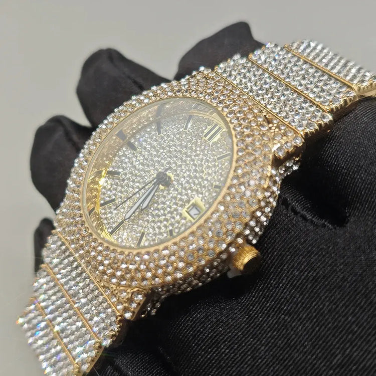 Iced Out Watch Fashion Hip Hop Full Diamond - Inspirational Watches