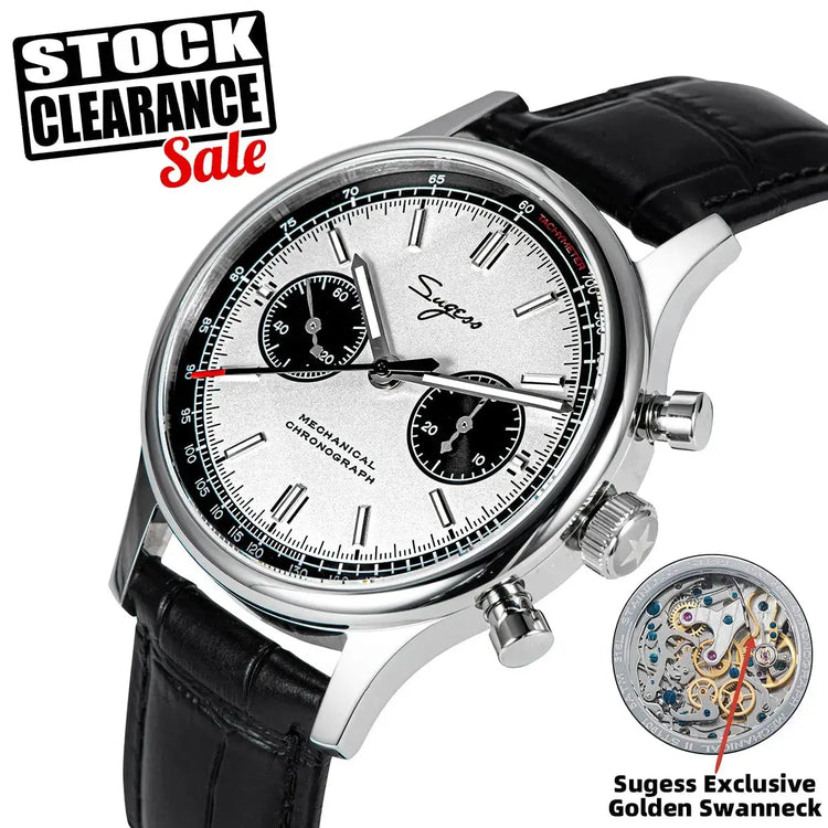 Mechanical Chronograph Panda Wristwatch Air Force Sapphire Waterproof Inspirational Watches
