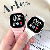 Waterproof LED Digital Kids Sport Watch Silicone Strap Inspirational Watches
