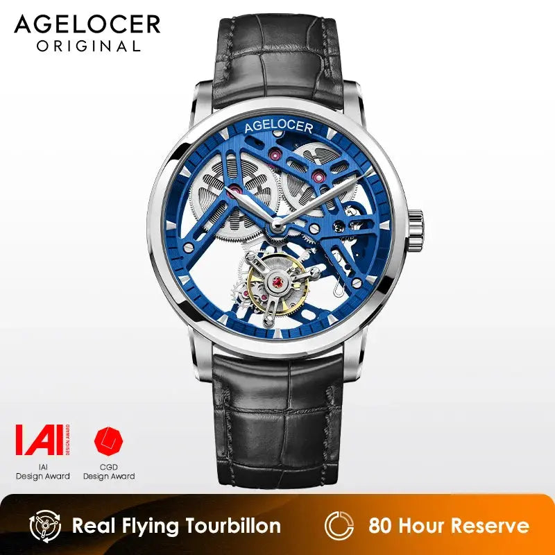 Tourbillon Luxury Skeleton Manual Mechanical Inspirational Watches