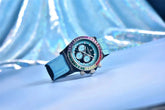 Automatic Mechanical Watch 40MM Rainbow Circle Multifunction Wristwatch Inspirational Watches
