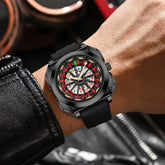 Roulette Sports Style Fashion Night Light Square Watch Inspirational Watches