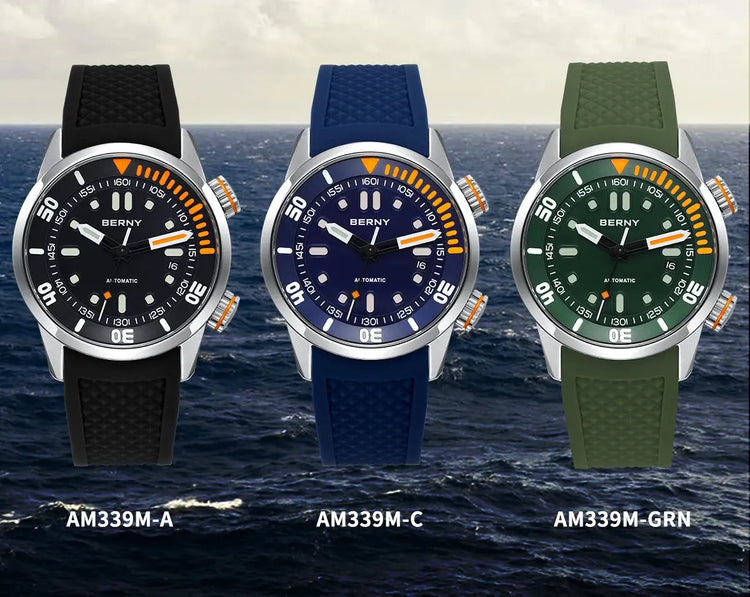 Automatic Dive Super Luminous Sapphire Swim Sport Mechanical Inspirational Watches