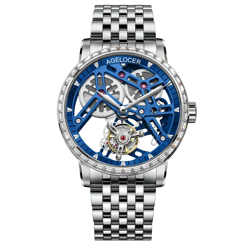 Tourbillon Luxury Skeleton Manual Mechanical Inspirational Watches