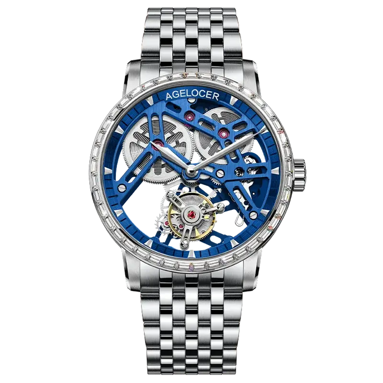 Tourbillon Luxury Skeleton Manual Mechanical Inspirational Watches