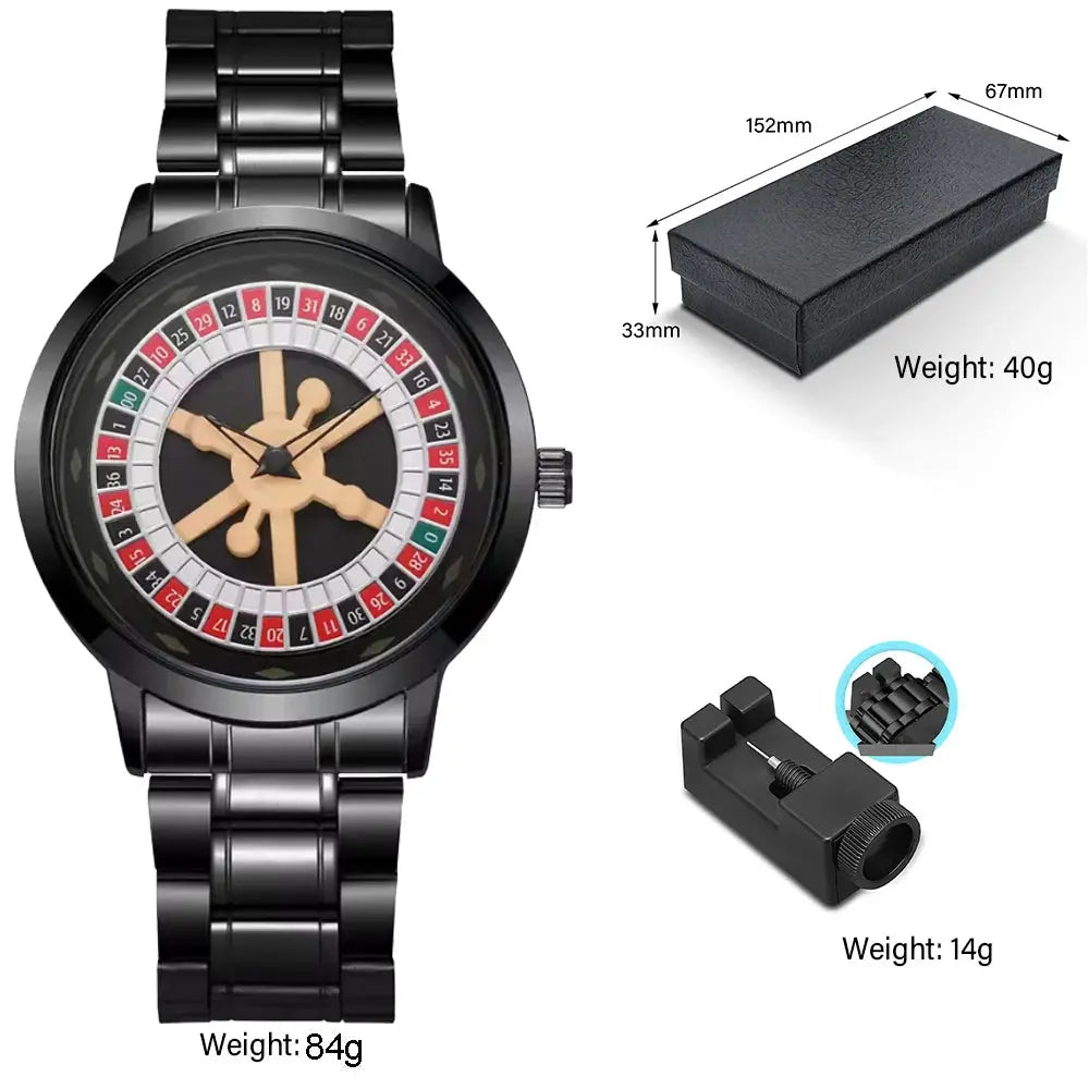 Gambling Stainless Steel Quartz Watch Inspirational Watches