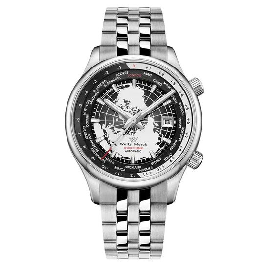 World Time Original Automatic Mechanical High Quality Sapphire Inspirational Watches