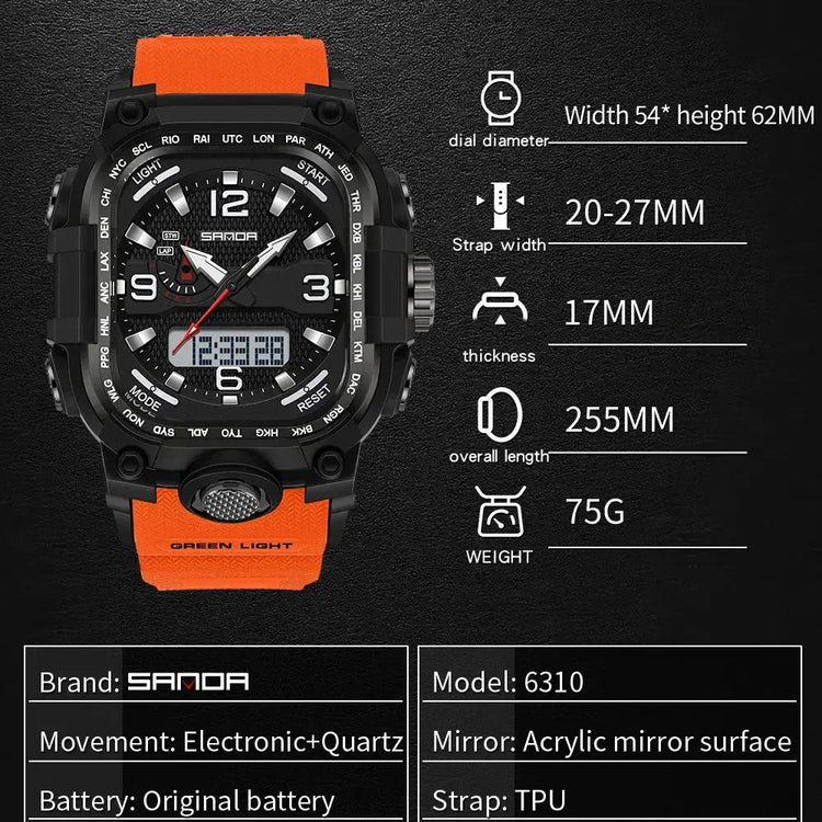 Multi functions Sports Wristwatch Inspirational Watches