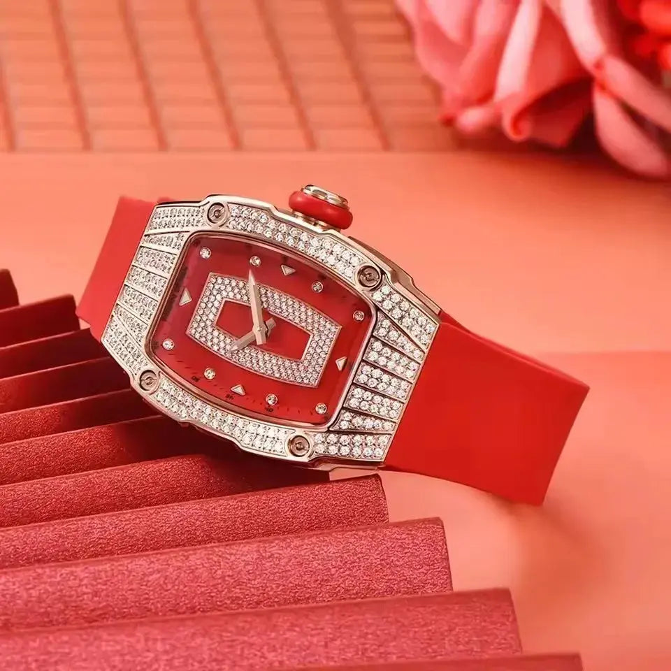 Fashion Women Creative Diamond Inlaid Waterproof Watches - Inspirational Watches