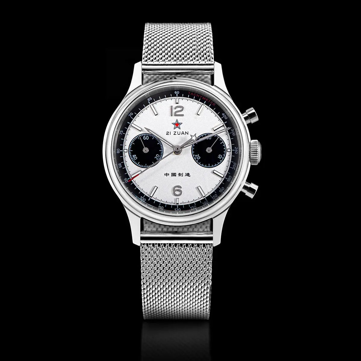 1963 Panda Pilot Chronograph Watch Air Force Sapphire - Inspirational Watches