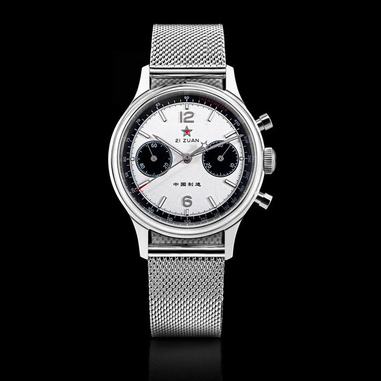 1963 Panda Pilot Chronograph Watch Air Force Sapphire - Inspirational Watches