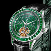 Diamonds Face Tourbillon Mechanical Luminous Waterproof Mechanical Inspirational Watches
