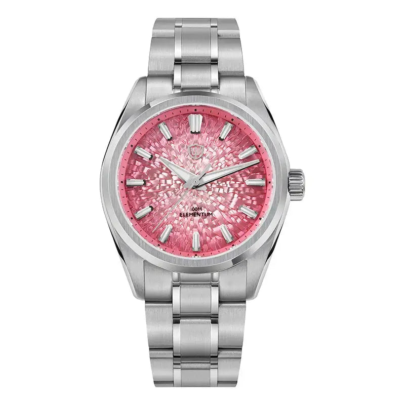 Watchdives WD0003C Quartz Watch VH31 Sweep Seconds Movement 38mm ice Crack Dial Sapphire Luminous 100m Waterproof Men Wristwatch Inspirational Watches