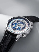 World Time Luxury Business Formal Automatic Mechanical Inspirational Watches