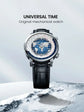 World Time Luxury Business Formal Automatic Mechanical Inspirational Watches