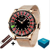 Design Automatic Mechanical Watch Movement Rotating Dial Roulette Watch - Inspirational Watches