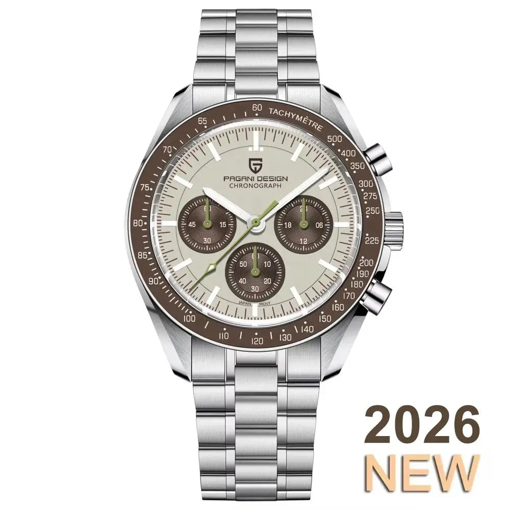 Luxury Business Mens Watches Chronograph AR Sapphire Mirror Waterproof - Inspirational Watches