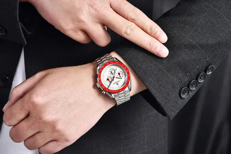Luxury Business Mens Watches Chronograph AR Sapphire Mirror Waterproof - Inspirational Watches