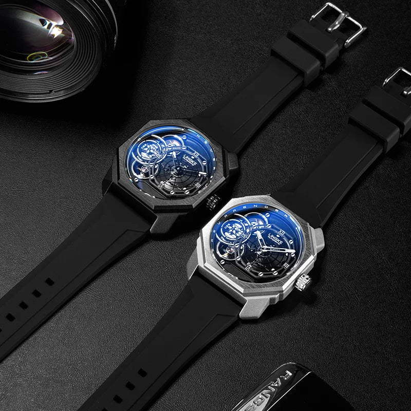 Mens Skeleton Dial Sport Mechanical Watches For Men Luxury Brand Pagani Designs Watch Waterproof Quartz Wristwatch Montre Homme Inspirational Watches