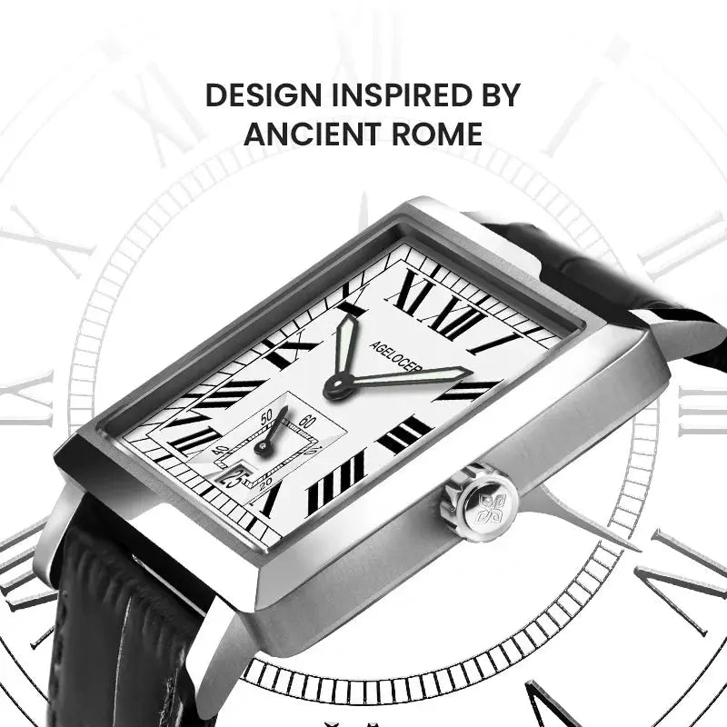 Square Business Formal Automatic Mechanical Inspirational Watches