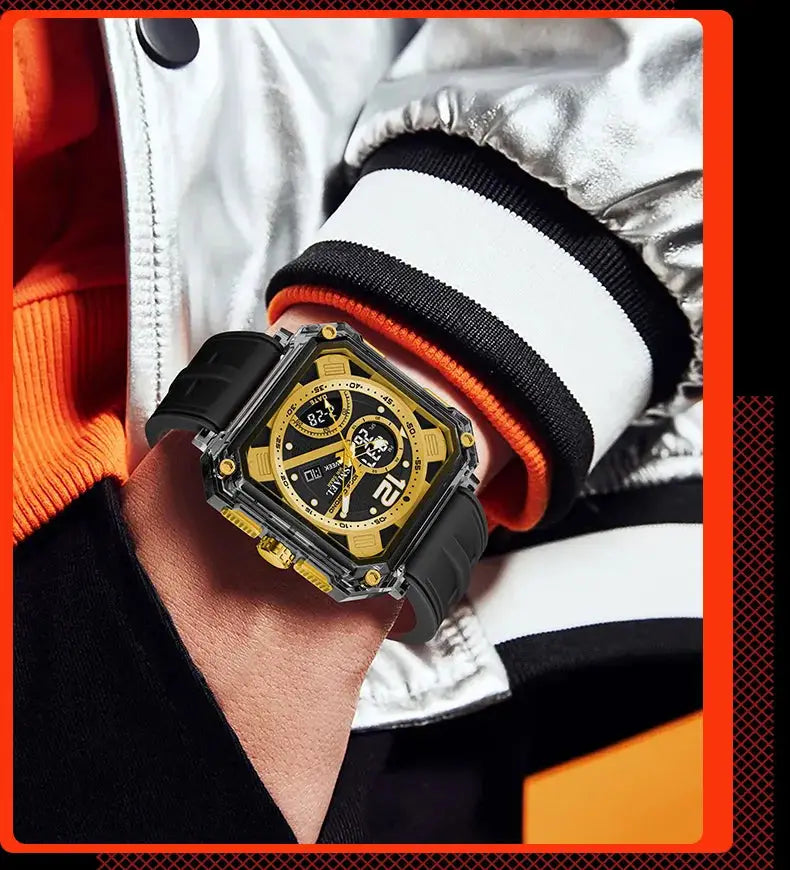 Military Watches Men Watch 2025 New 50M Waterproof Wristwatch Stopwatch Alarm LED Light Digital Watches 8121 Men&