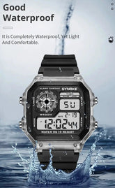 Digital Sports Luminous Multifunction Waterproof watch Inspirational Watches