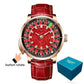 Wood Grain Mechanical Button Gambling Table Game Roulette - Inspirational Watches