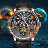 Space Series Unique Design Three-dimensional Dial Mechanical Watch - Inspirational Watches