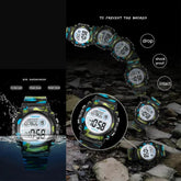 Waterproof Luminous Sport LED Digital Watches for Kids Inspirational Watches