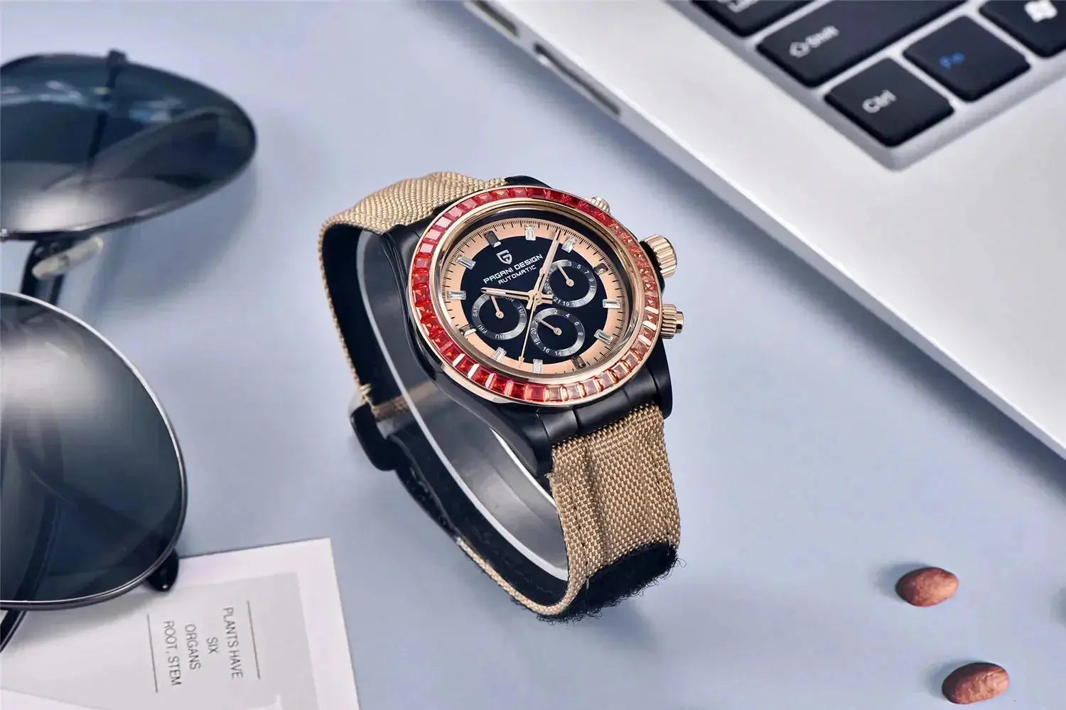 Automatic Mechanical Watch 40MM Rainbow Circle Multifunction Wristwatch Inspirational Watches