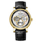 Automatic Mechanical Skeleton Watch Leather Strap Inspirational Watches