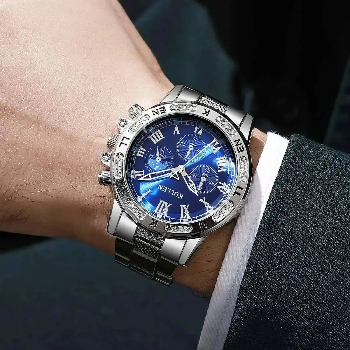 Luxury Large Dial Men Business Fashion Quartz Wristwatches - Inspirational Watches