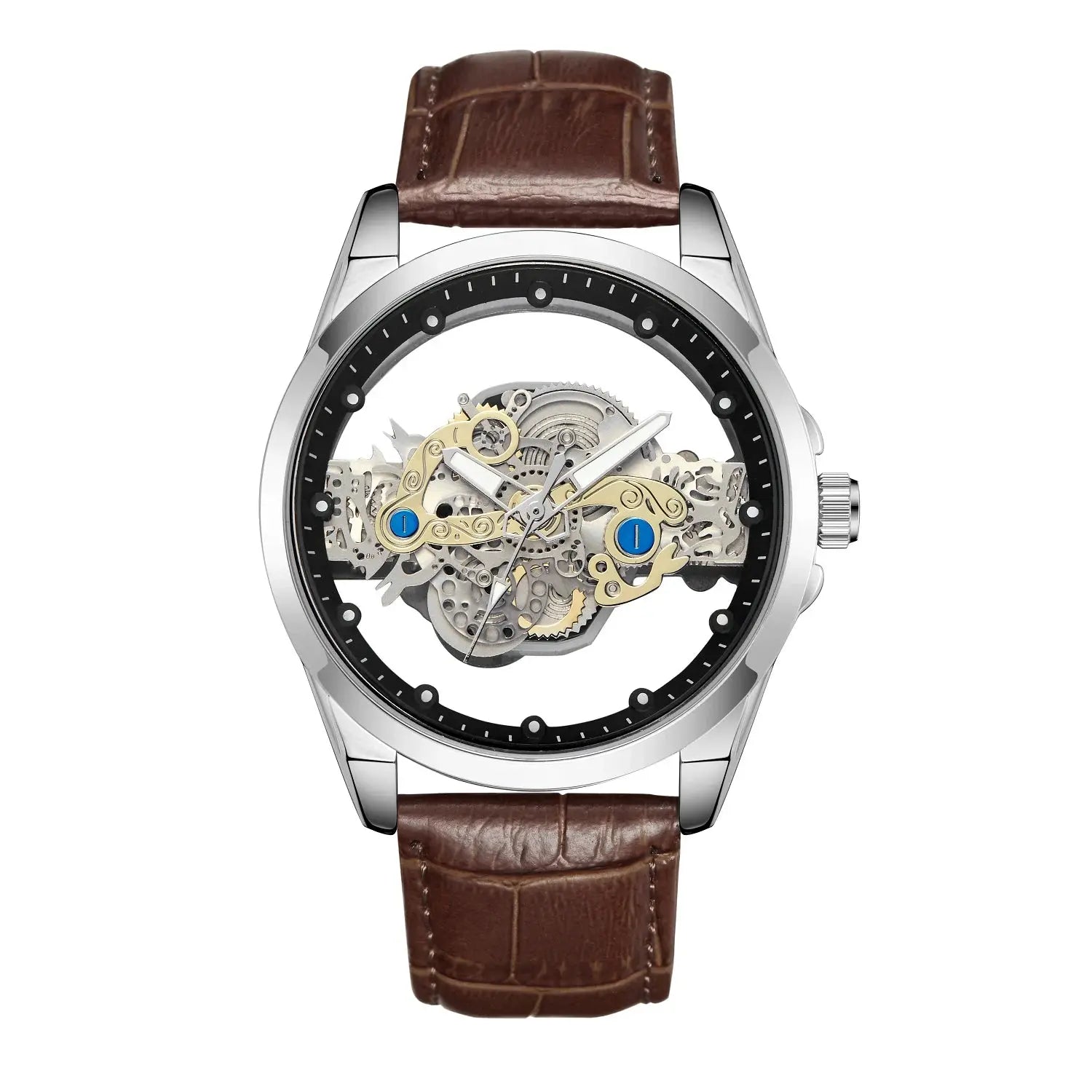 Luxury Original Waterproof Gold Skeleton Style Watch Inspirational Watches