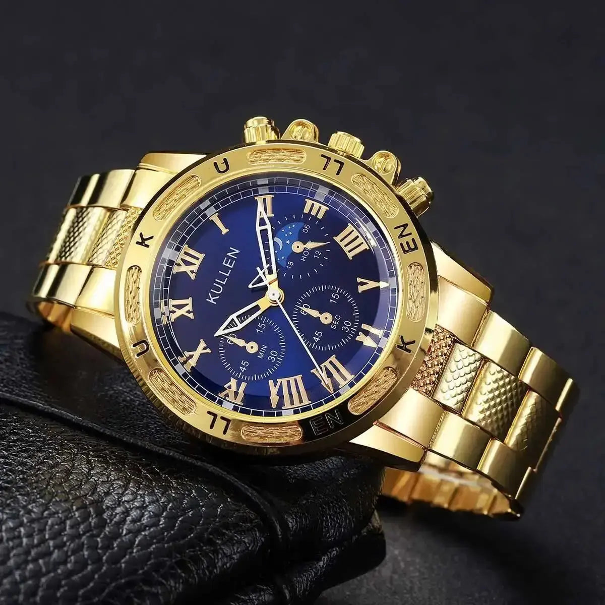 Luxury Large Dial Men Business Fashion Quartz Wristwatches - Inspirational Watches