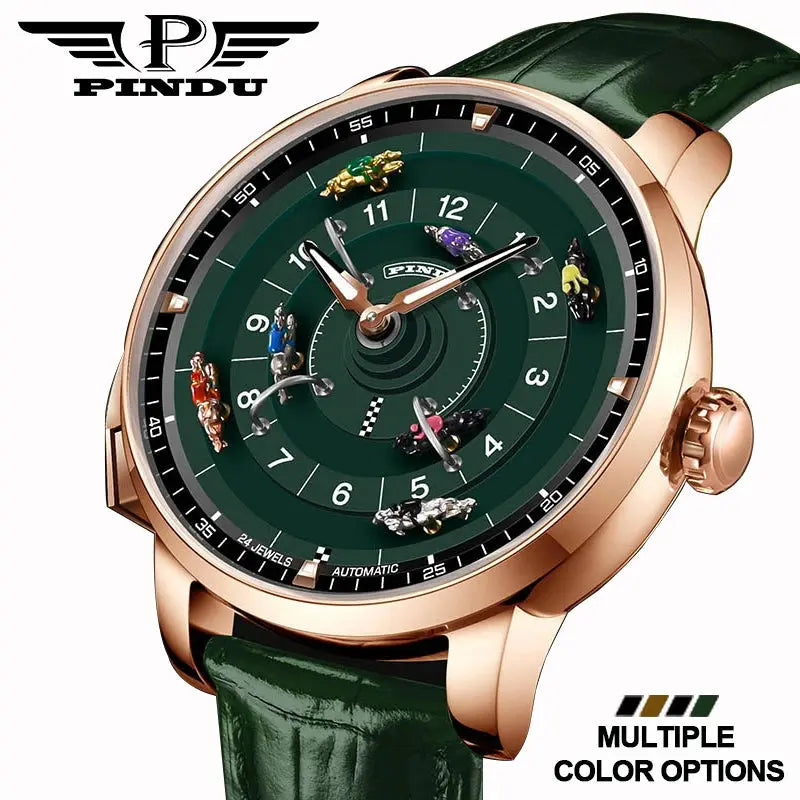 Horse Gambling Full Automatic Mechanical Inspirational Watches