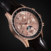 Moon phase Pilot Chronograph Mechanical Tianjin ST1908 Movement Inspirational Watches