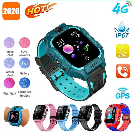 5G Kids Smartwatch Upgraded SOS Sim Card Call GPS Location Inspirational Watches