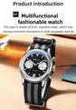 Multifunction Chronograph Luxury Watch For Men 100M Waterproof Inspirational Watches