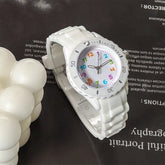 Analog Kids Watch Silicone Band Colorful Number Inspirational Watches