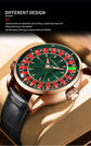Wood Grain Mechanical Button Gambling Table Game Roulette - Inspirational Watches