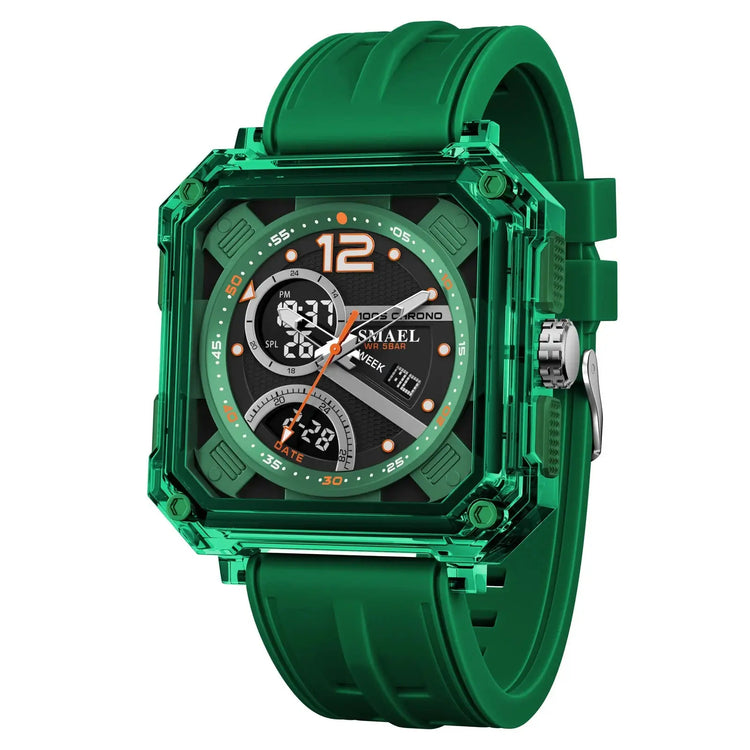 Military Watches Men Watch 2025 New 50M Waterproof Wristwatch Stopwatch Alarm LED Light Digital Watches 8121 Men&